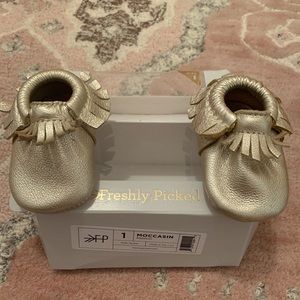 Freshly Picked Moccasins! Platinum. Size 1